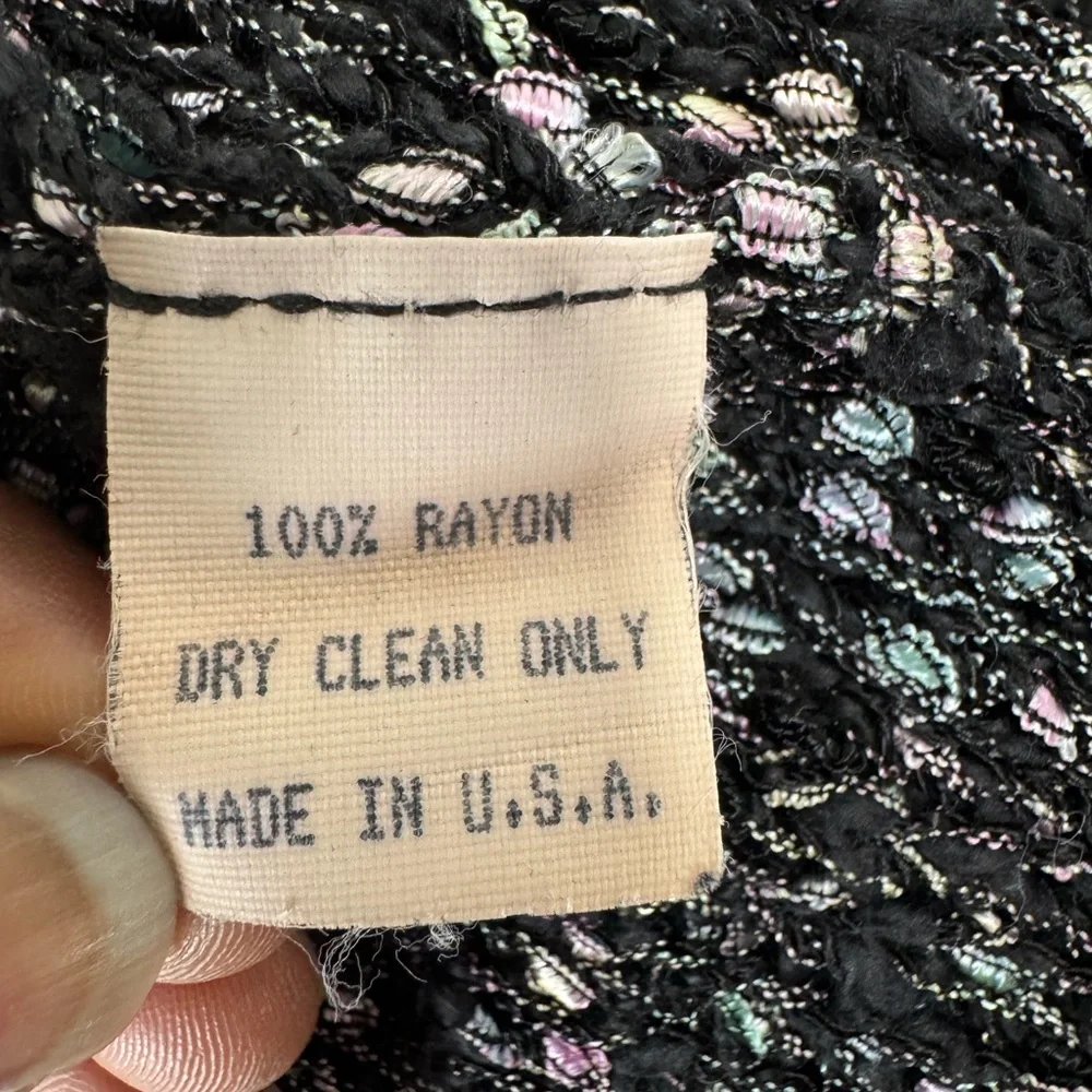 Y2K Vintage Mieka Black and Gray Textured Blazer